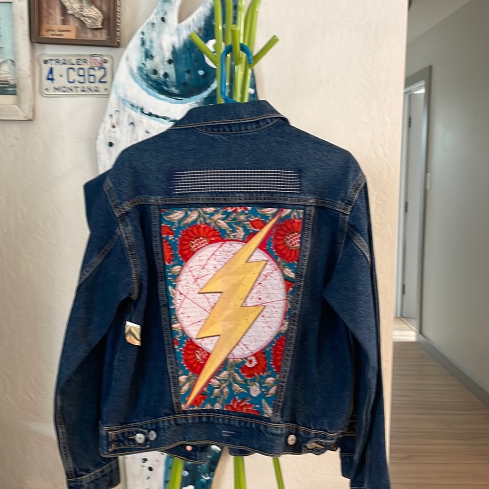 Juno jackets- small patch denim designs.firm price. Thank you!